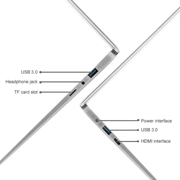 14 Inch Brand New Netbook Intel Celeron N3350 6G RAM 1TB/2TB SSD Slim Laptop Windows10 Camera Portability FHD Screen 6