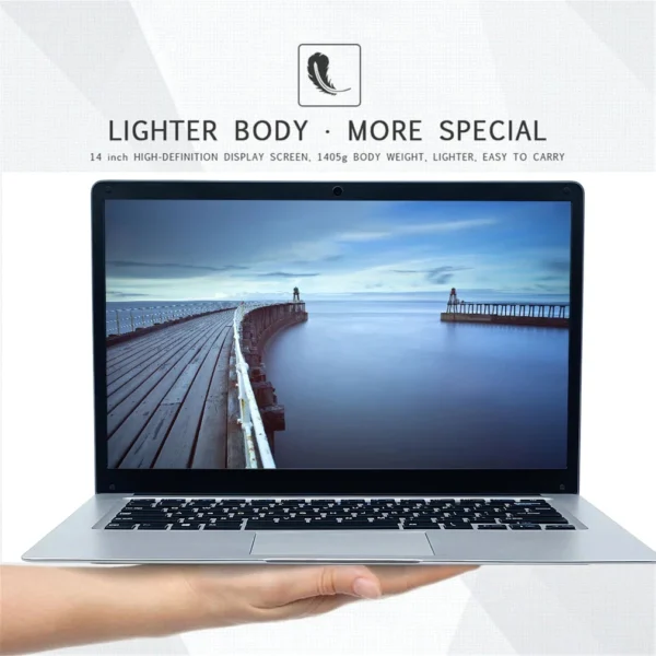 14 Inch Brand New Netbook Intel Celeron N3350 6G RAM 1TB/2TB SSD Slim Laptop Windows10 Camera Portability FHD Screen 5